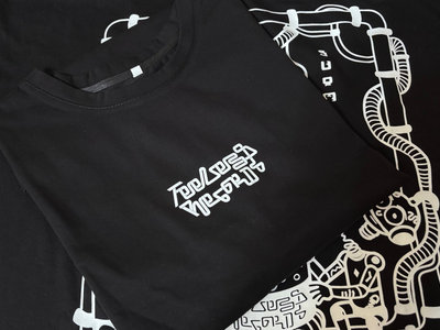 Feeless Records oversized tee with phosphorescent print